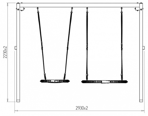 Качели детские Р911-21, коричневый фото Качели детские Р911-21, коричневый. Фото №9