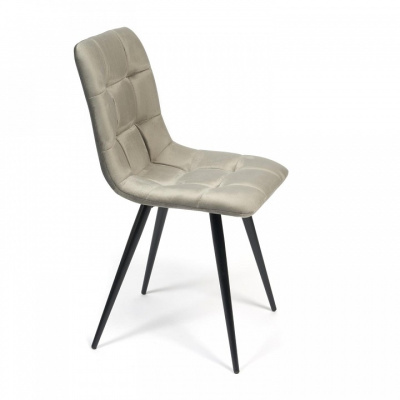 Стул CHILLY (mod. 7095) ткань/металл, 53х47х88 см, высота до сиденья 50 см, серый barkhat 26/черный (поставляется по 4 шт). Фото