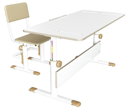 Стол учебный Polini Kids City D2, белый. Фото №6