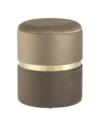 Пуф Кэрри с ящиком велюр коричневый. Фото №2