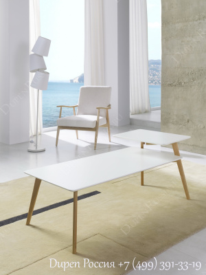 Журнальный стол DUPEN CT-905 с полкой Белый фото Журнальный стол DUPEN CT-905 с полкой Белый. Фото №4