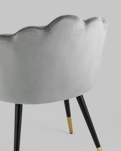 Стул Камилла велюр серый. Фото №8