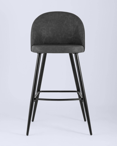 Стул барный Лион темно-серая экокожа. Фото №5