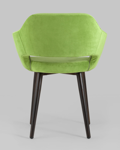 Стул с подлокотниками Саймон велюр травяной. Фото №6