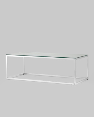 Журнальный стол 120*60 ТАУН серебро. Фото