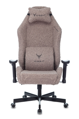 Кресло игровое Knight T1 серый экомех с подголов. крестовина металл фото Кресло игровое Knight T1 серый экомех с подголов. крестовина металл. Фото №5