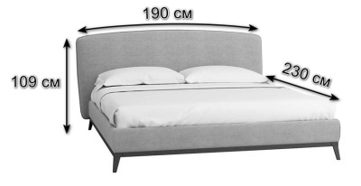 Кровать с ортопедическим основанием и ящиком Сканди Лайт 1.6 Бежевый. Фото