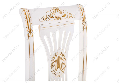 Стул деревянный Roy W/З молочный с патиной. Фото №15