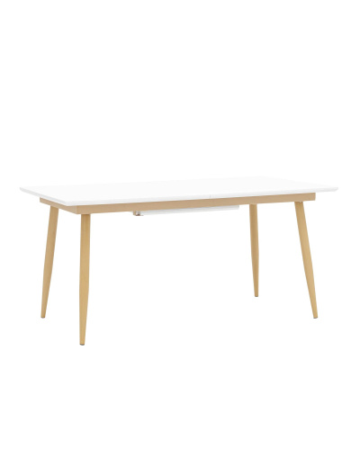 Стол обеденный Стокгольм раскладной 160-220*90 белый. Фото №1