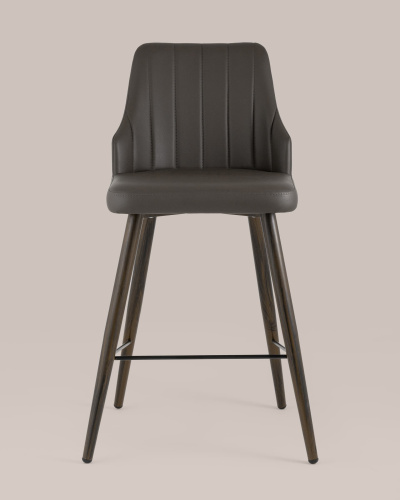 Стул полубарный Коналл экокожа таупе. Фото №5