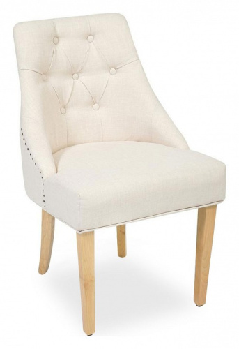 Стул Secret De Maison Prima (mod. C004) дерево береза, ткань: хлопок, 52х61х90см, бежевый (поставляется только по 2 шт). Фото №1