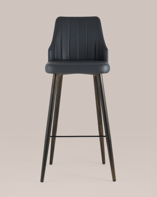 Стул барный Коналл экокожа антрацит. Фото №5