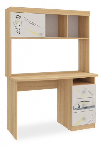 Форсаж Стол дуб сонома/белый. Фото №1