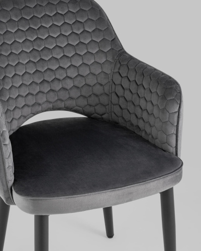 Стул Венера Хани велюр серый. Фото №9