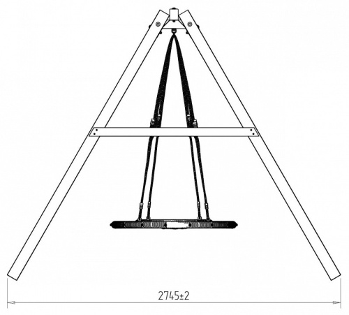Качели детские Р911-21, коричневый фото Качели детские Р911-21, коричневый. Фото №8