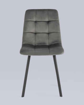 Стул Chilly велюр антрацитовый фото Стул Chilly велюр антрацитовый. Фото №5