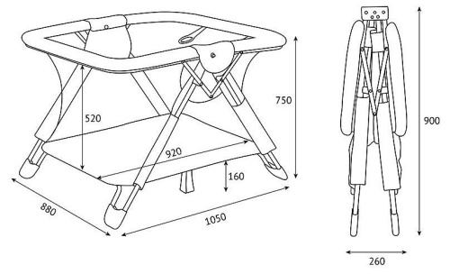 Манеж Polini Kids Comfort, белый. Фото №12