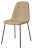Стул C-1101 бежевый/матовый черный фото Стул C-1101 бежевый/матовый черный. Фото №3