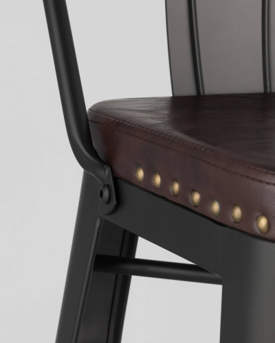 Стул барный TOLIX SOFT черный матовый. Фото №8