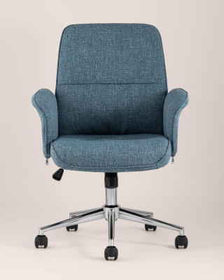 Стул офисный Simona голубой. Фото №5