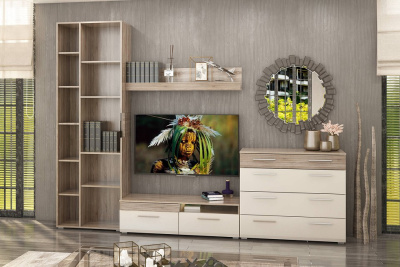 Филадельфия СТЛ.263.05 Тумба под TV Дуб сонома трюфель/Латте. Фото №2