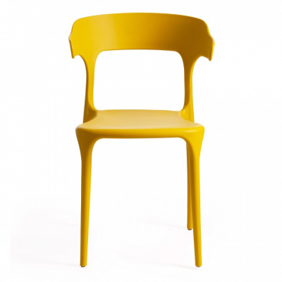 Стул TON (mod. PP-106) пластик, 50 х 50 х 76 см, желтый 037 (поставляется по 4 шт). Фото №2