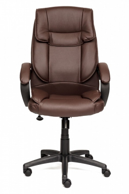 Кресло OREON кож/зам, коричневый/коричневый перфорированный, 36-36/36-36/06 (id:  ). Фото