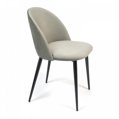 Стул MONRO (mod. 710) ткань/металл, 56х51х80 см, высота до сиденья 47 см, серый barkhat 26/черный (поставляется по 4 шт). Фото